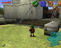 Hyrule Entrance with the Bridge Lowered