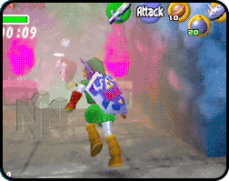 Link chasing Dampé.