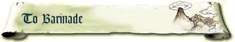 A scroll-like paper with the text 'To Barinade' on the left and an image of Death Mountain on the right