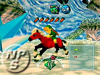 Link riding a horse